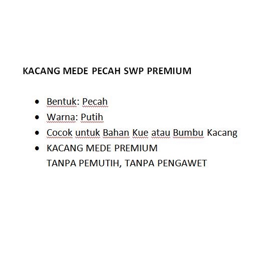 

Kacang Mede Mentah Pecah Swp Premium 1 Kg - Sulawesi Cashew Mete