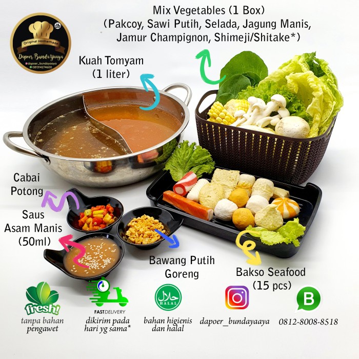 

Sale Terbatas Paket Shabu Shabu Kuah Tomyam Untuk 2-3 Orang (Halal Food) Aman