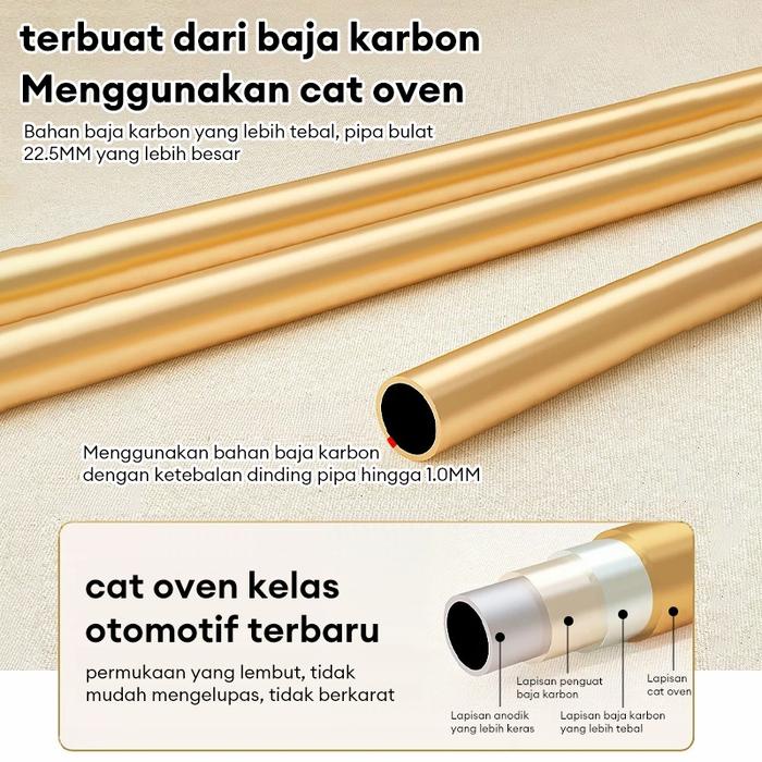 Beragam Rak Baju Gantung Besi 2 Tingkat Gantungan Baju Berdiri Besi Kuat Gawangan Baju Besi