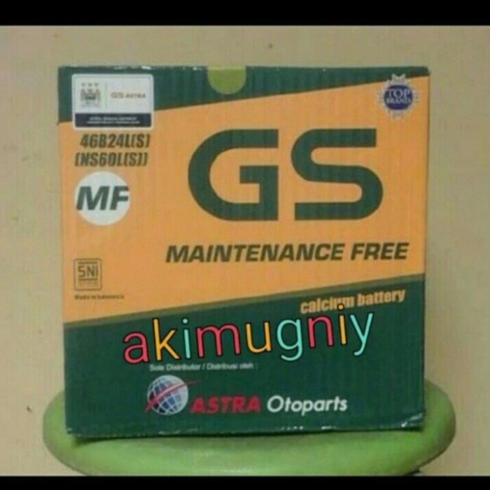 Aki Mobil Hrv Crv Sienta Gs Astra Mf Ns60Ls 12V 45Ah Kering