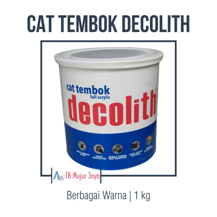 (BestSeller) Decolith Cat Tembok 1 Kg READY SEMUA WARNA KECUALI 2 yang tertulis di deskripsi