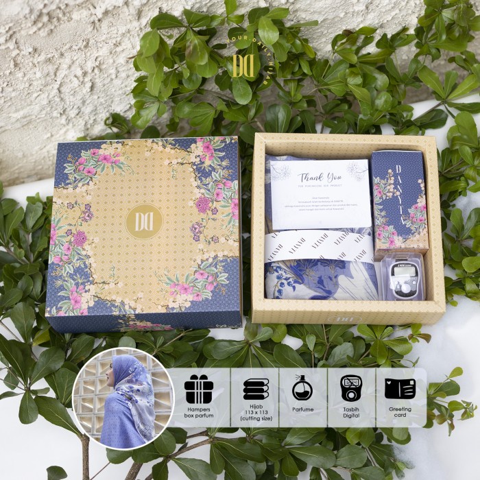 Hampers Hijab Parfum Tasbih Premium Eksklusif Jilbab Print By Danyta