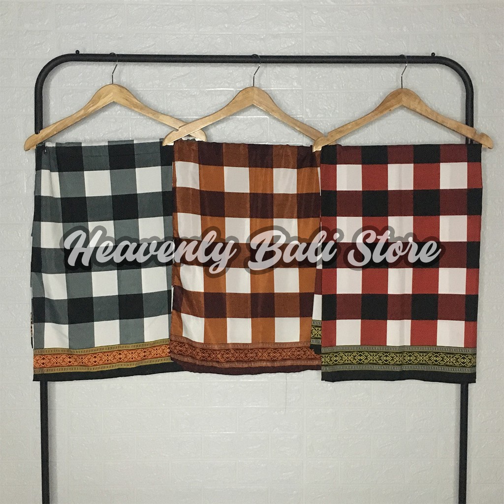 {{ Sarung Kotak Catur Bali / Sarung Pria Jumbo / Sarung Khas Bali Ready }}