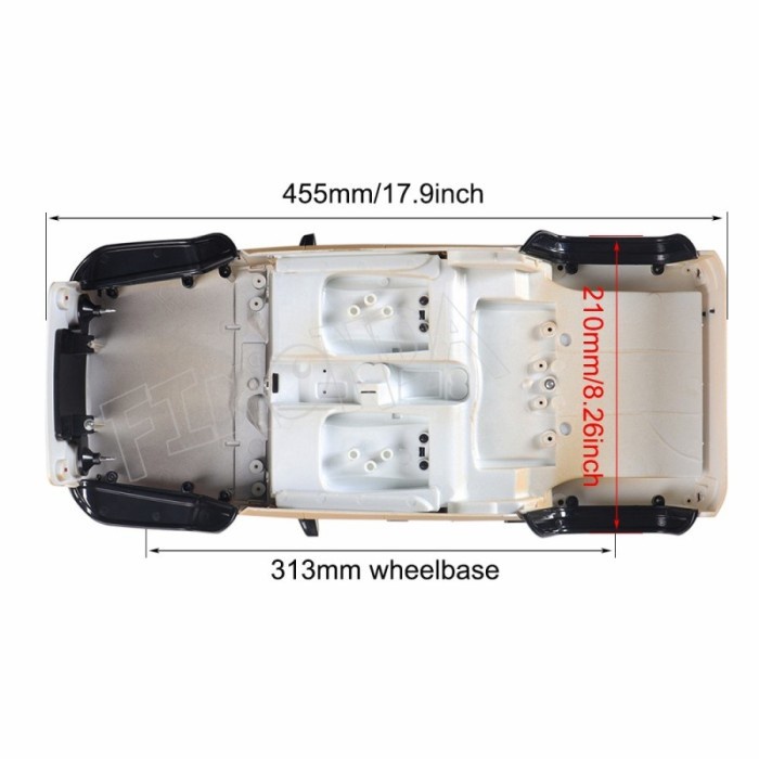 {{ Hard Body Rubicon 1/10 313Mm Scx10 Ready }}