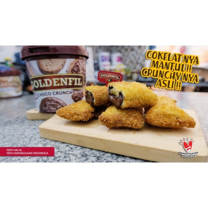 

(BestSeller) GOLDENFIL CHOCO CRUNCHY 1KG - SELAI - TOPPING COKLAT CRUNCHY