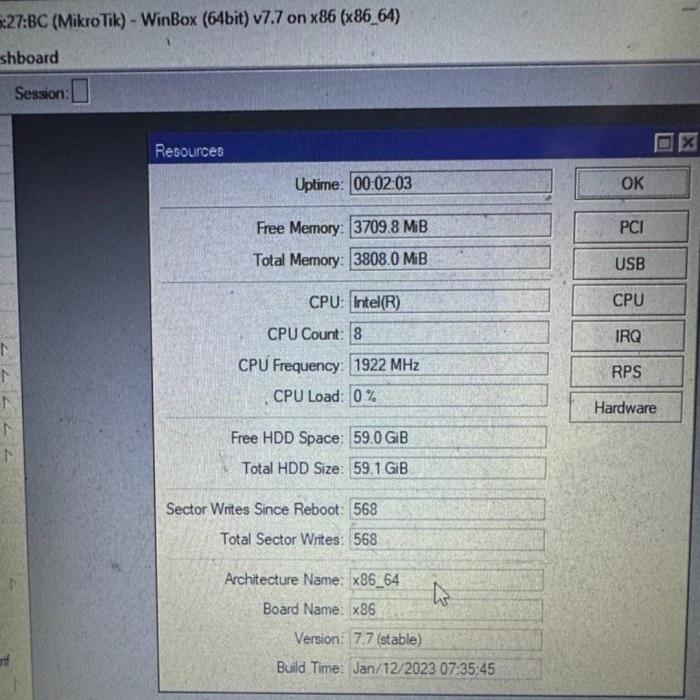Mikrotik Pc X86_64Bit Lv.6 Free Upgrade Downgrade