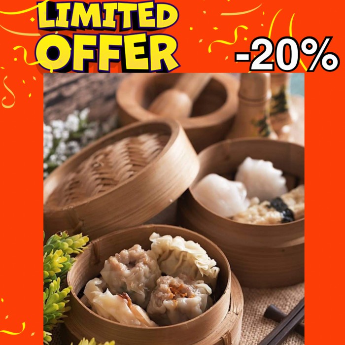 

Promo Terbatas Paket Dimsum Mix 100 Pcs Frozen Aman