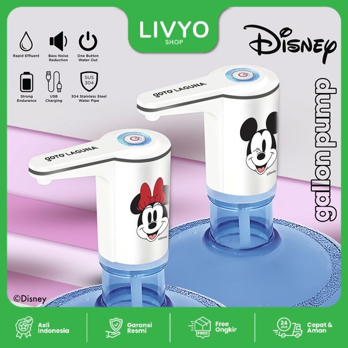 Goto Laguna Gallon Elektrik Dispenser Air Pompa Galon Pump Charge USB