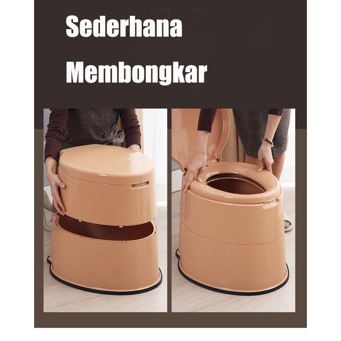 Tidy Tribe Duduk portable Pispot kursi Toilet duduk Toilet kursi Pispot lansia Kursi pispot Ibu hal