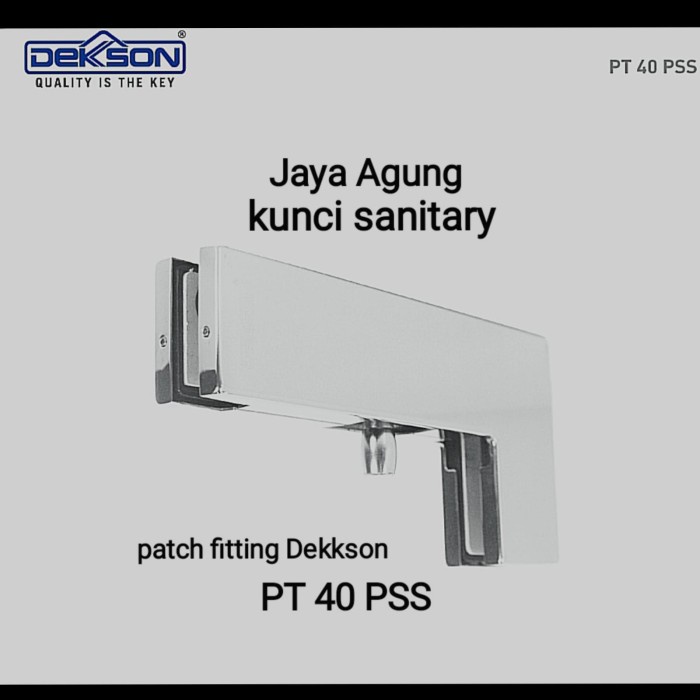 Patch Fitting Pt 40 Dekson/Penjepit Pintu Kaca Dekson Pt 40