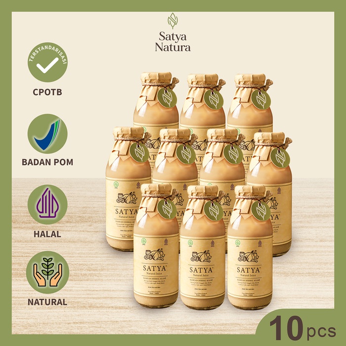 

SATYA Natural Juice (PAKET 10 BOTOL) Jus Bawang Putih Tunggal BPOM TR