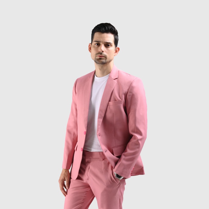 Mubeng Elegant Jas Slimfit Soft Pink