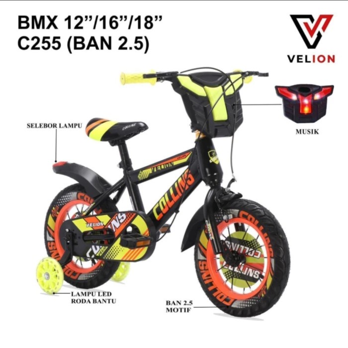 sepeda anak bmx 16 inch velion collins terbaru