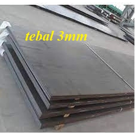 PLAT BESI HITAM POTONGAN PERSEGI SEMUA UKURAN TEBAL 3mm /PLAT BESI STRIP/PLAT BESI