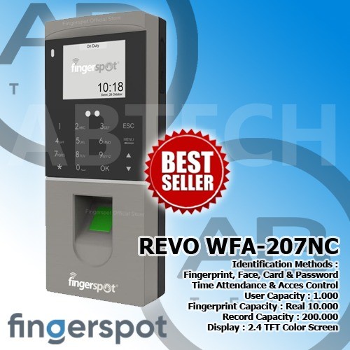 Limited Mesin Absensi Fingerspot Revo Wfa-207Nc Fingerspot Wfa 207 Nc
