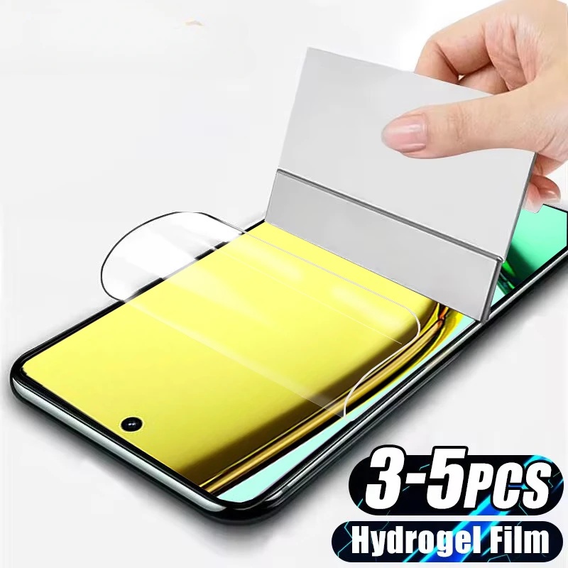 3-5Pcs Hd Clear Hydrogel Film For Realme C67 C65 C63 C61 C55 C53 C51 C51S C35 C33 Screen Protectors
