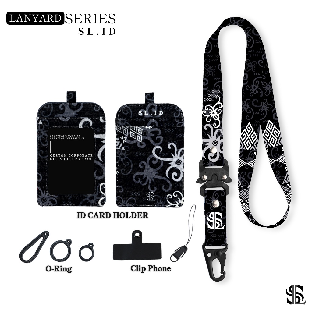 

SL.ID Lanyard Id Card Holder Printing - Batik V1 2cm