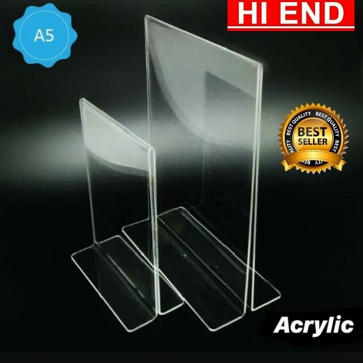 

acrylic tent holder / akrilik tent card A5 tempat brosur Meja