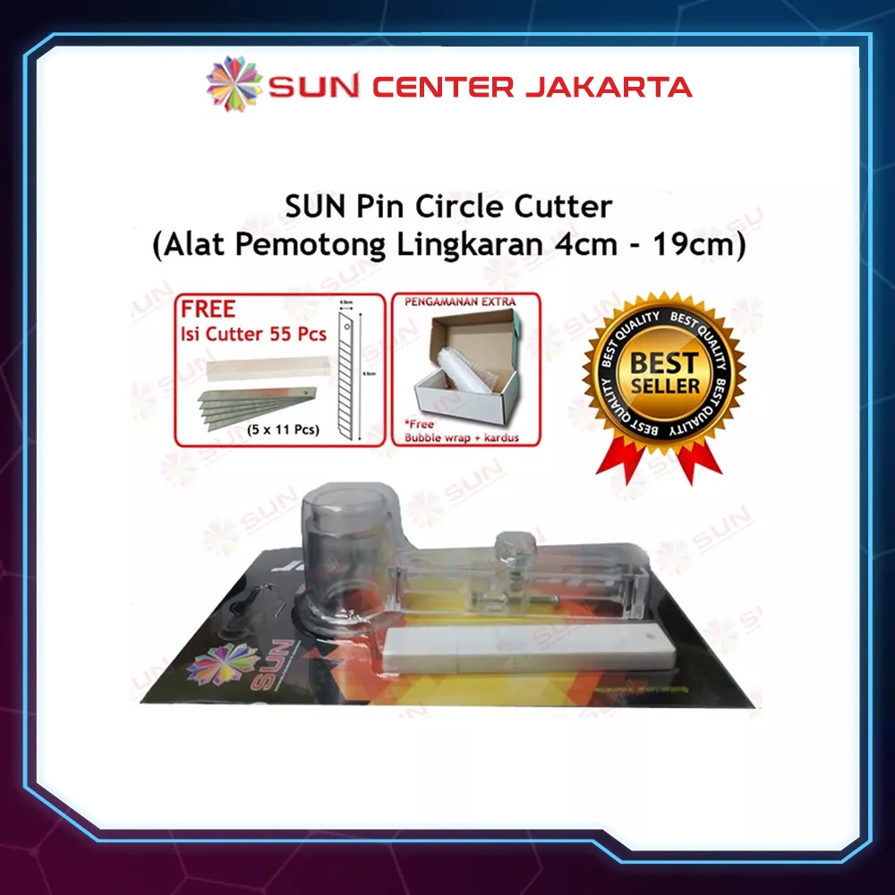 

Circle Cutter Premium 2 cm - 20 cm / 4 cm - 19 cm / 10 -32 cm Pisau Alat Potong Kertas Sticker Bulat