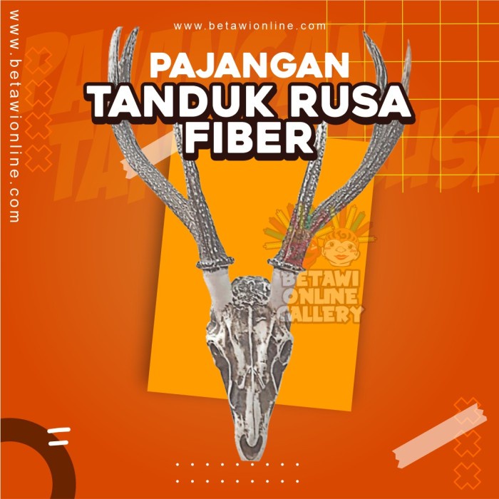 PAJANGAN TANDUK RUSA / TANDUK RUSA / PAJANGAN TANDUK RUSA BAHAN FIBER