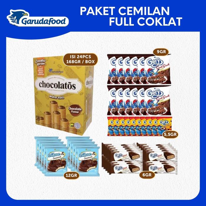 

terbaru !!! [exslusive kreator] paket cemilan full coklat ready