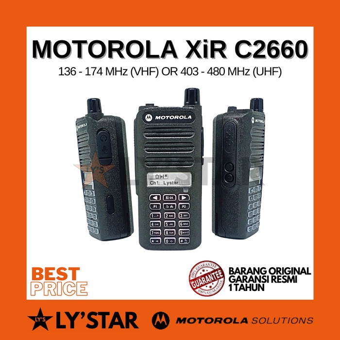 Limited Ht Motorola Xir C2660 / C 2660