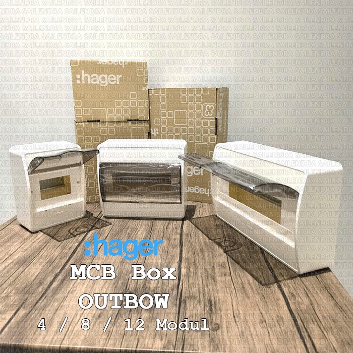 JT READY HAGER MCB BOX OUTBOW 4 MODUL VS104TVA / 8 MODUL VS108TVA / 12 MODUL VS112TVA MCB PANEL