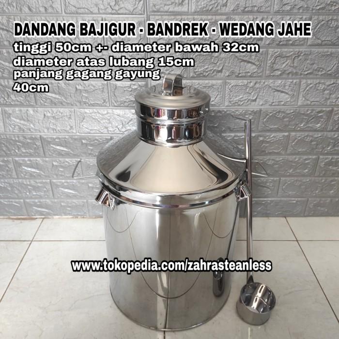 

Dandang bajigur bandrek + susujahe - sekoteng stainless tebal