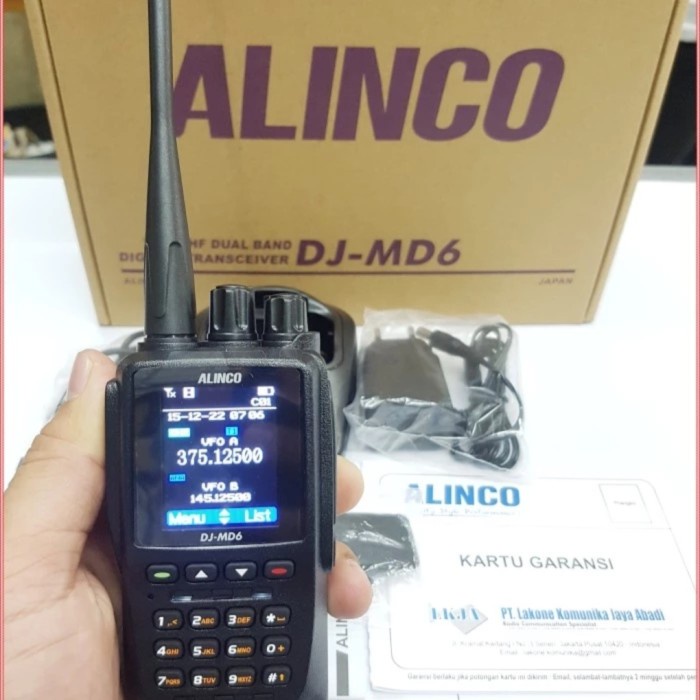 Terbaik Alinco Dj-Md6 Dualband Vhf Uhf 340-400 Ori Garansi Ht Digtal Dmr Djmd6