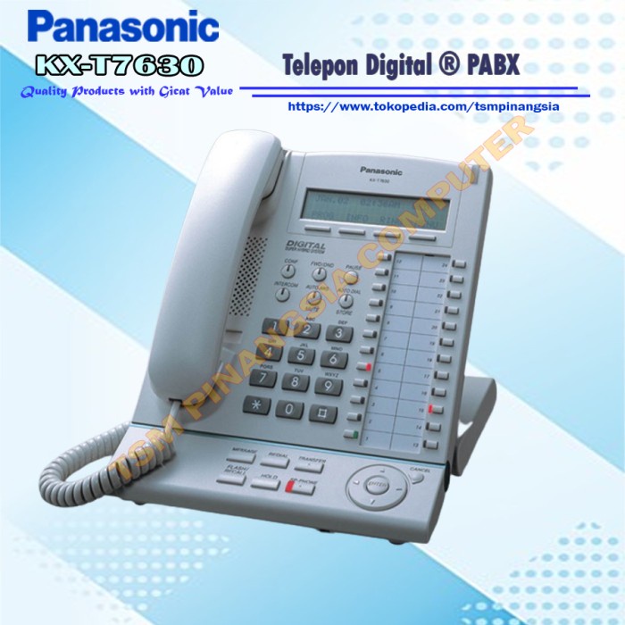 Terlaris Telepon Panasonic Kx-T7630 Telephone Digital Pabx
