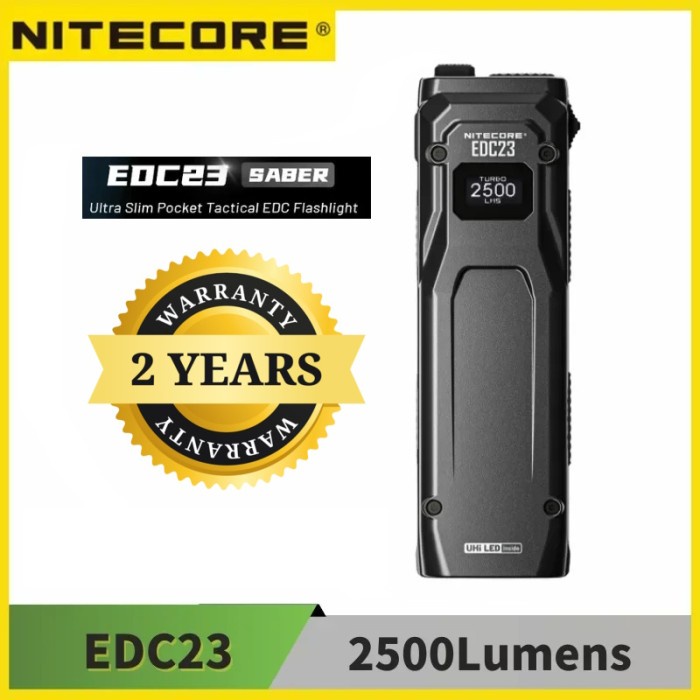 Grosir Senter Nitecore Edc23 2500 Lumen Led Uhi 25 Ultra Slim Waterproof