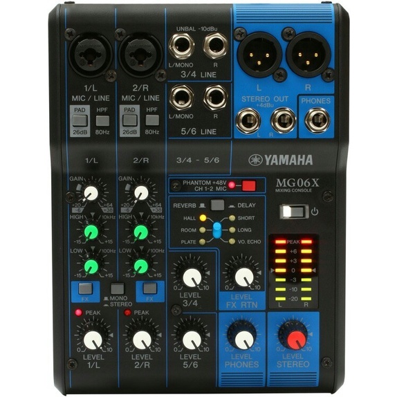 MIXER AUDIO YAMAHA MG-06X ORIZINAL (6 CHANEL) BERKUALITAS