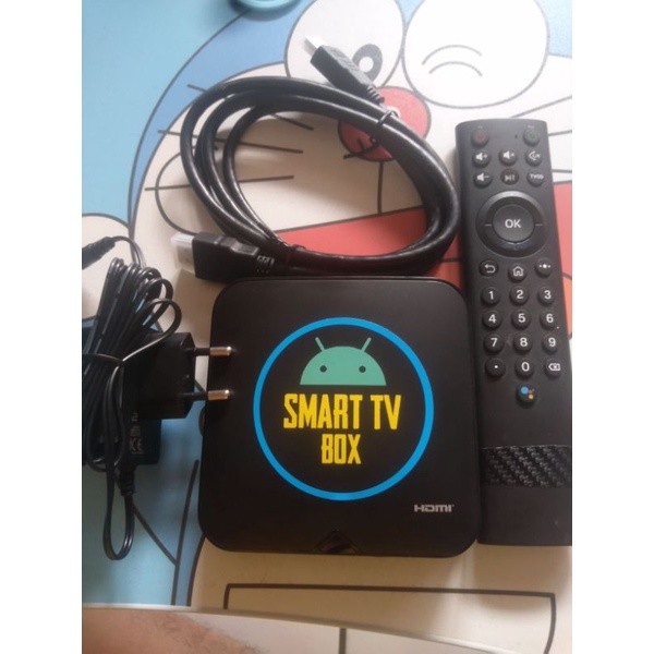 STB Ram 2Gb Android 10 bisa voice comment plus aplikasi tv lokal dan