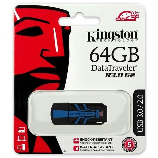 BISA GOSEND FLASHDISK KINGSTON DTR30G2 64GB/32GB - USB 3.0 DATATRAVELER R3.0G2