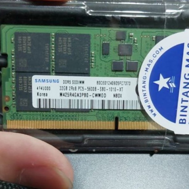 BISA GOSEND SODIMM SAMSUNG DDR5 8GB/16GB/32GB 5600MHZ - DDR5 SAMSUNG 32GB 16GB 8GB TERLARIS