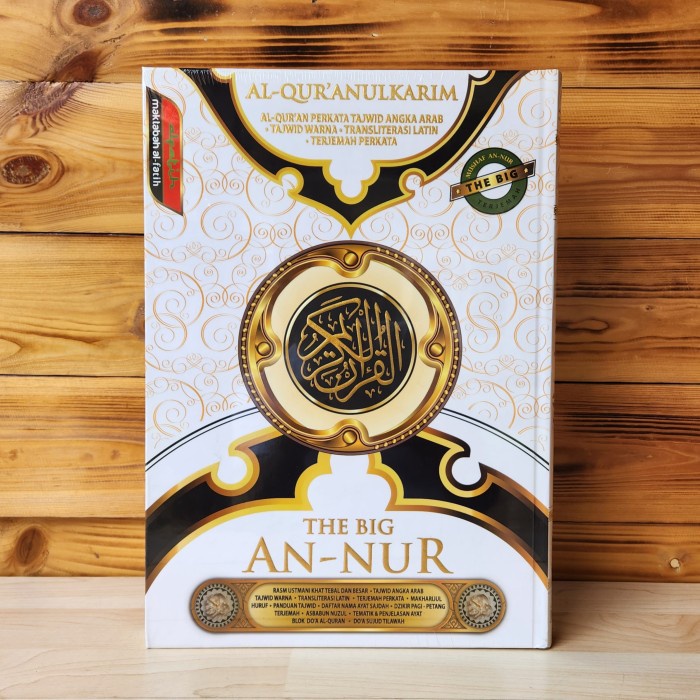 

ALQURAN LANSIA JUMBO A3 LATIN TERJEMAH PERKATA. ALQURAN THE BIG AN NUR BEST SELLER