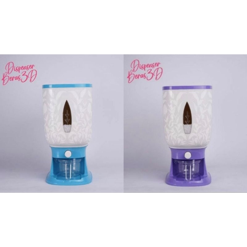 CUCI GUDANG Dispenser Beras 10L - Tempat Penyimpanan Beras (Rice Box) Warna PINK