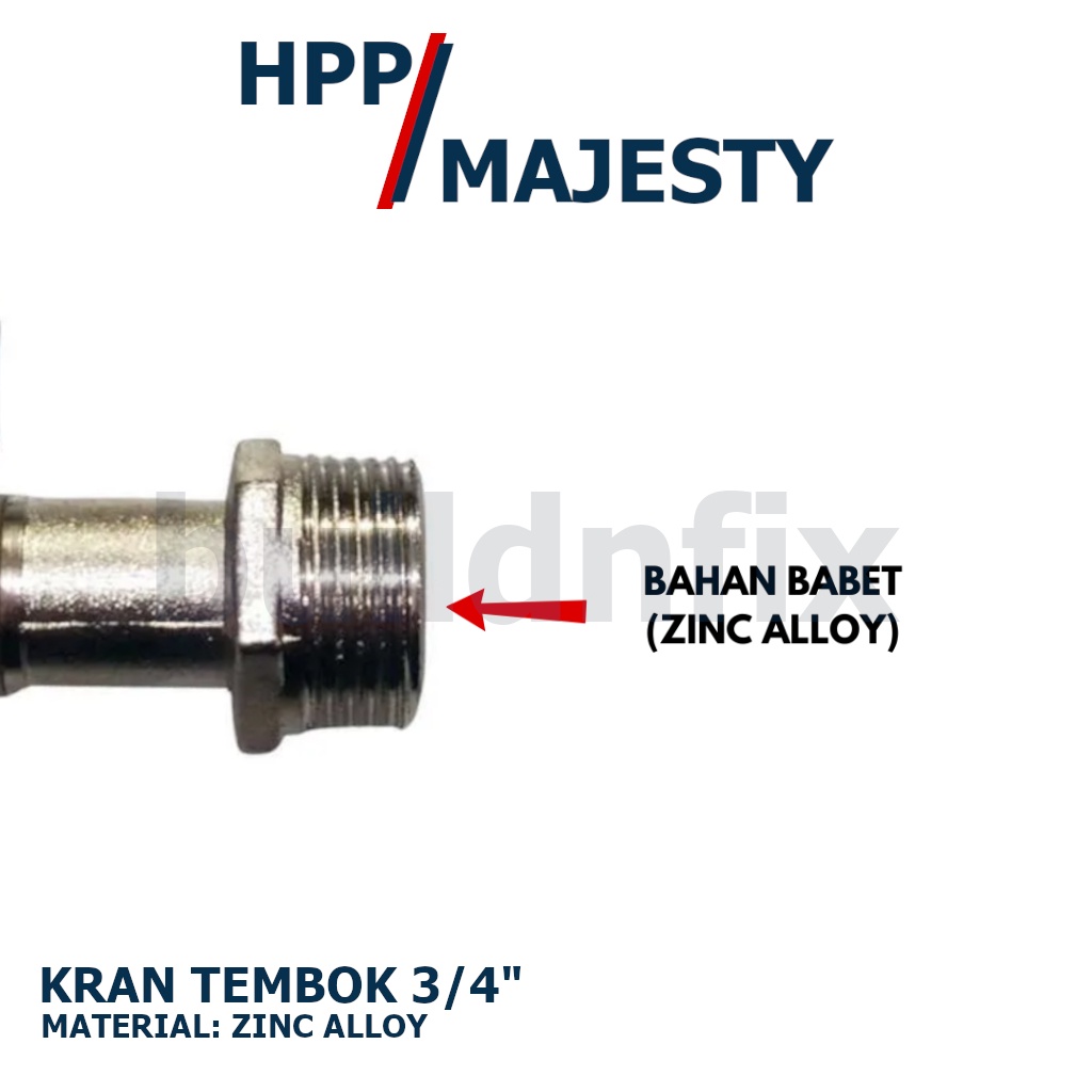 Kran Tembok Model ONDA 3/4" Body Panjang P