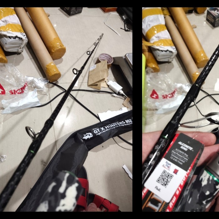 Joran Popping Elito Gt Hunter Fuji Alconet 802 240 Cm Kevlar Spiral #Gratisongkir