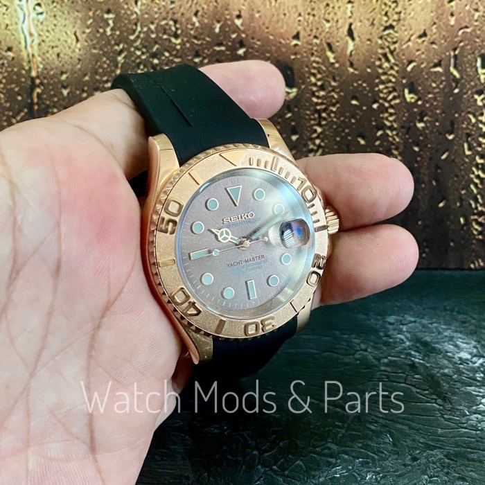 Seiko Mod Automatic NH35 YachtMaster Yacht Master Brown Dial.
