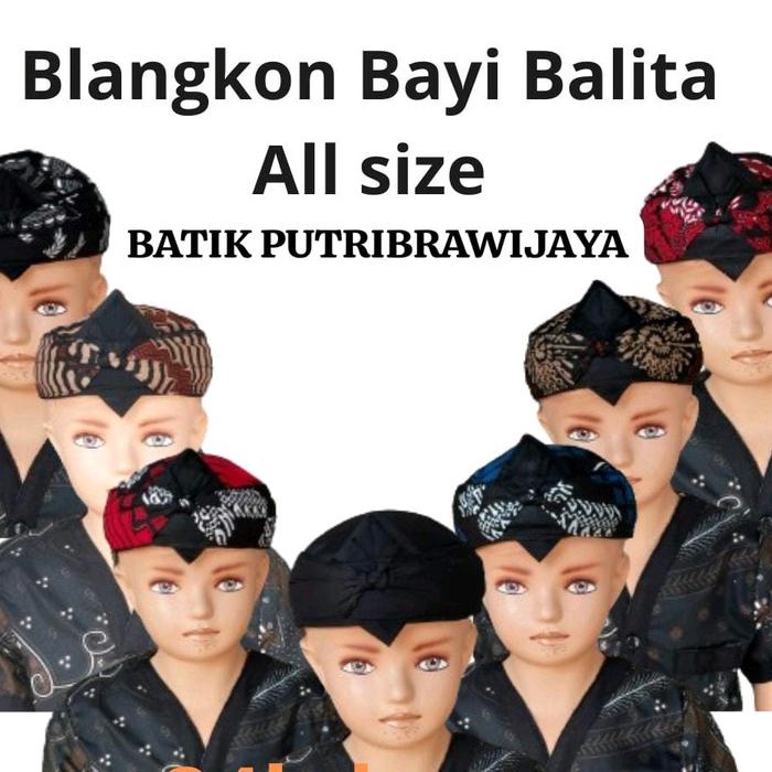 BERKUALITAS Blangkon tradisional Iket Kepala sunda Bayi Balita usia 1 bulan sampai 6 tahun all size