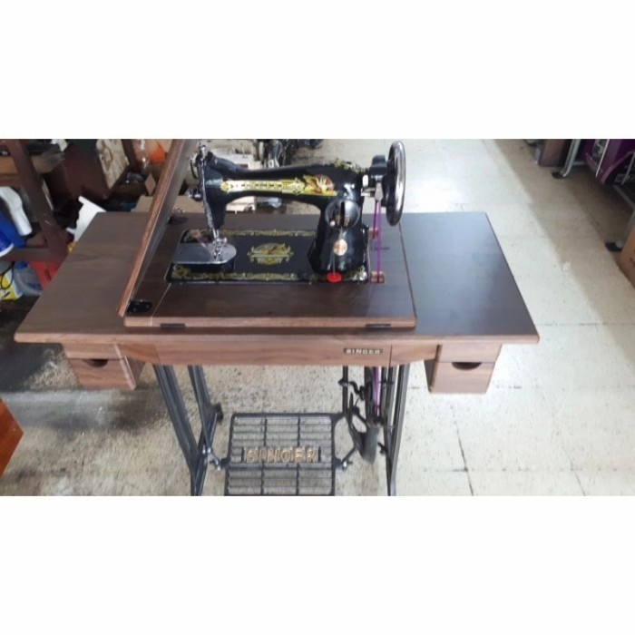 BERMUTU Mesin Jahit Tradisional SINGER 15 Class + Meja Kaki