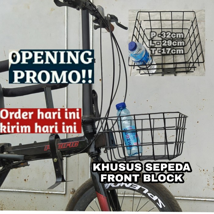 MURAH keranjang front block sepeda lipat