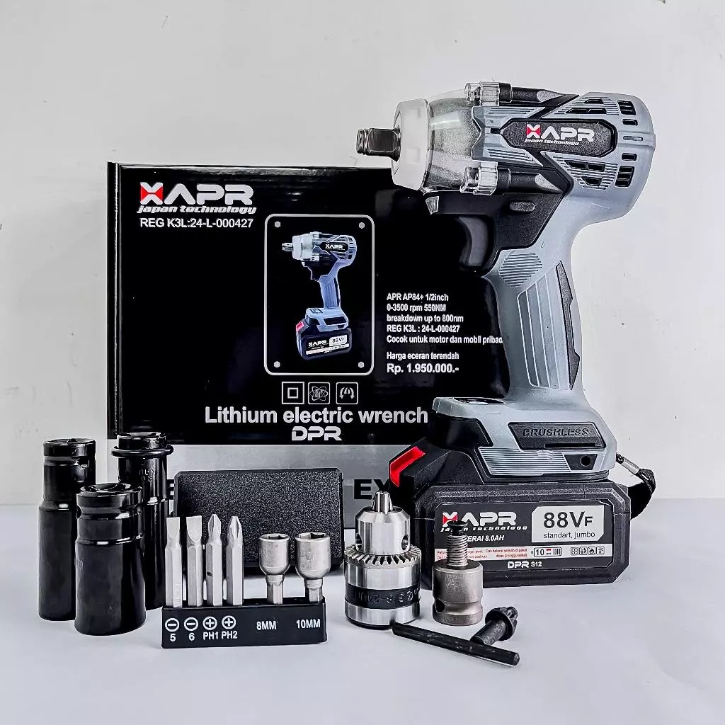 APR 84+ 550nm CORDLESS IMPACT WRENCH BRUSHLESS 48v / 88v ZHIHE / JLD 48s / XAPR