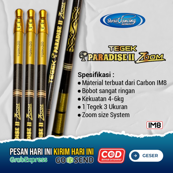JaminAnOkE- Tegek Paradise II Zoom Powerful Tornado Carbon Kelenturan Medium