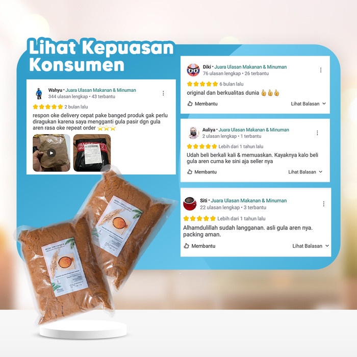 

1 KG / 1000GRM GULA AREN BUBUK ORGANIK PALM SUGAR GULA SEMUT ORGANIK