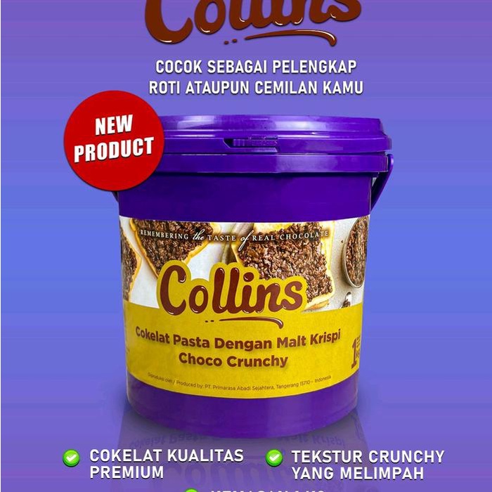 

Bekasi(COD)-Collins Chocho Chrunchy 1 kg