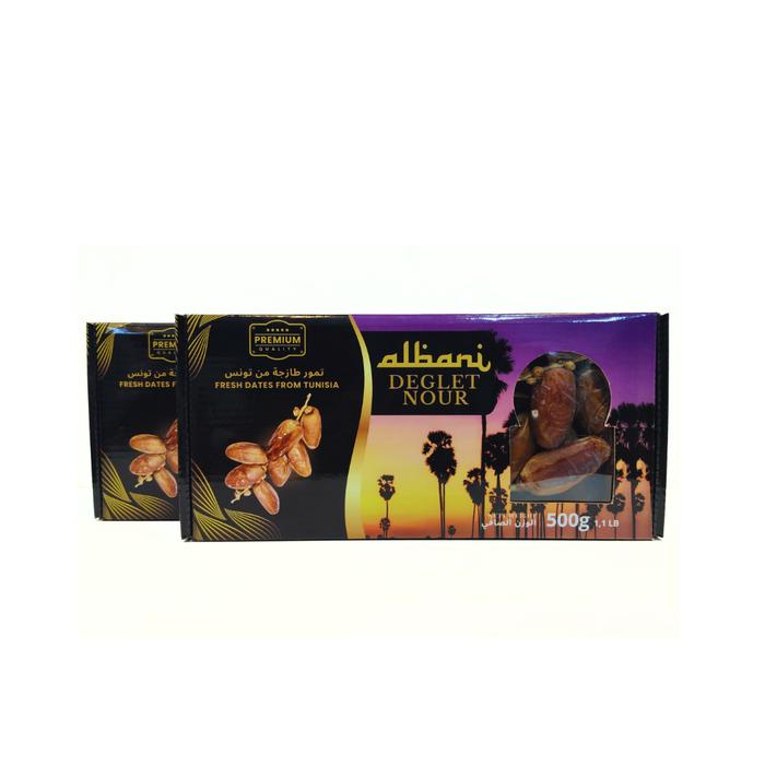 

Kurma Albani Deglet Nour 500gr Premium Best Quality Tunisia Tangkai - Kurma Indonesia Food Snack