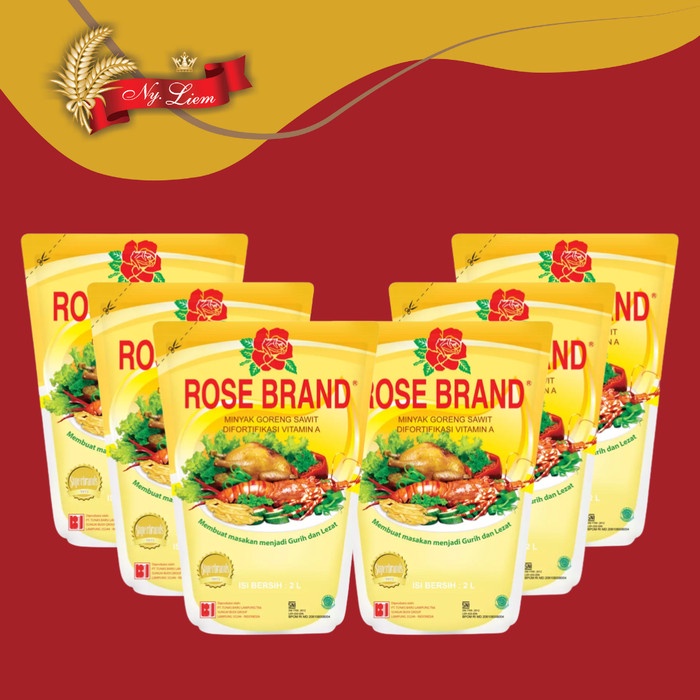 

ROSE BRAND Minyak Goreng 6 x 2 liter ( 1 karton )