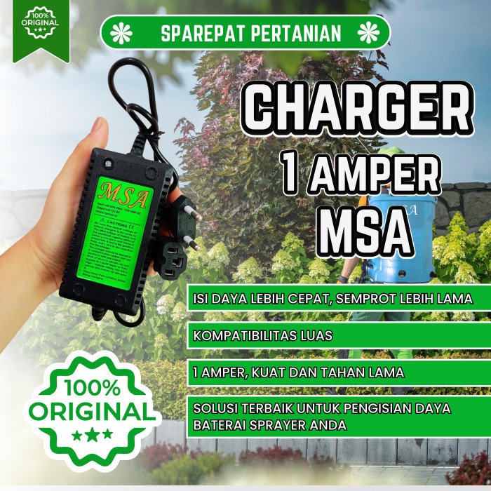 CHARGER 1A SPRAYER MSA ELEKTRIK (Charger sprayer elektrik )